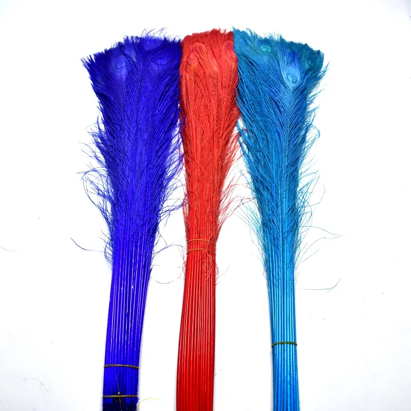 

Wholesale70-80CM/28-32Inch beautiful Peacock Feathers Hotel Room peacock decorations for home romantic wedding decoration Plumes