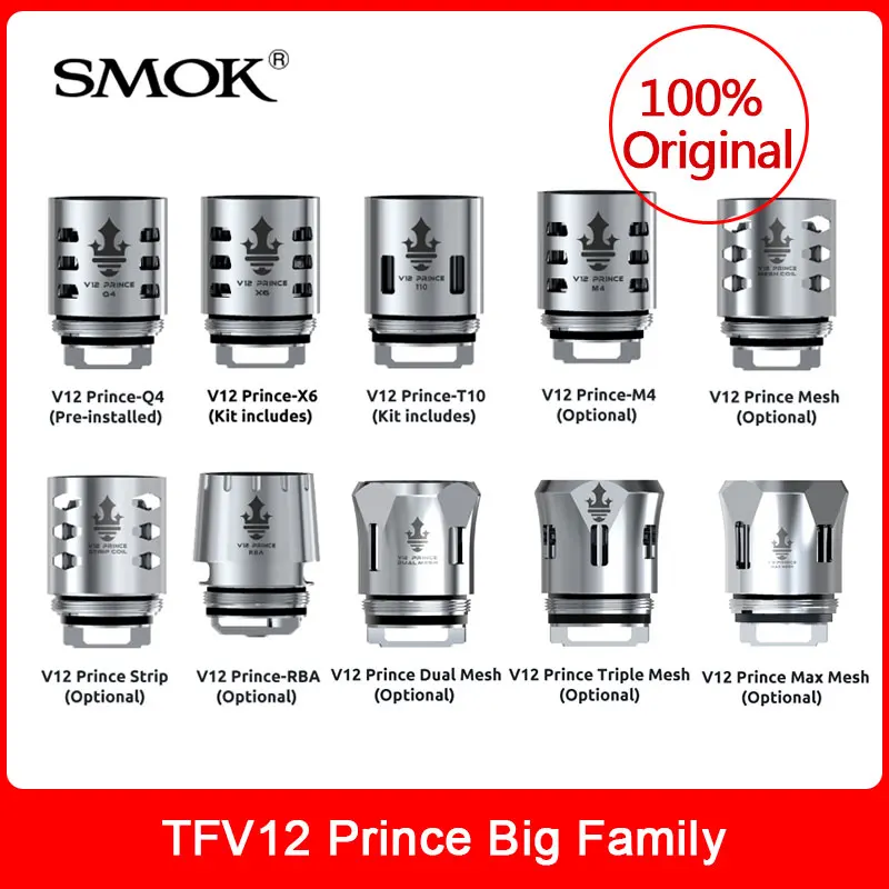 SMOK TFV12 Prince катушки сетки/полосы/двойной сетки/тройной сетки/Макс сетки для smok tfv12 prince танк электронные сигареты ядра