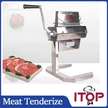 ITOP MTS5 5”WIDE Manual Meat Tenderizer Meat Cuber Makes meat more delicious Stainless Steel Commercial and Home use