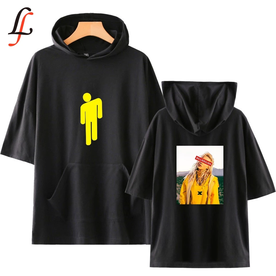 

Billieeilish Billie eilish Women hoodies t shirt Summer Personality K Pop Casual Short Sleeve T-shirt Hip-Hop Soft teeshirt