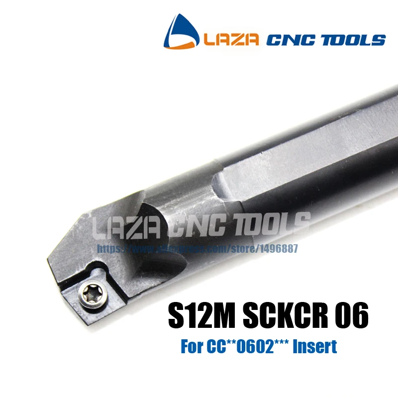 1pcs S12M SCKCR06 CNC machine tools Inner bore turning tool holder of CC0602