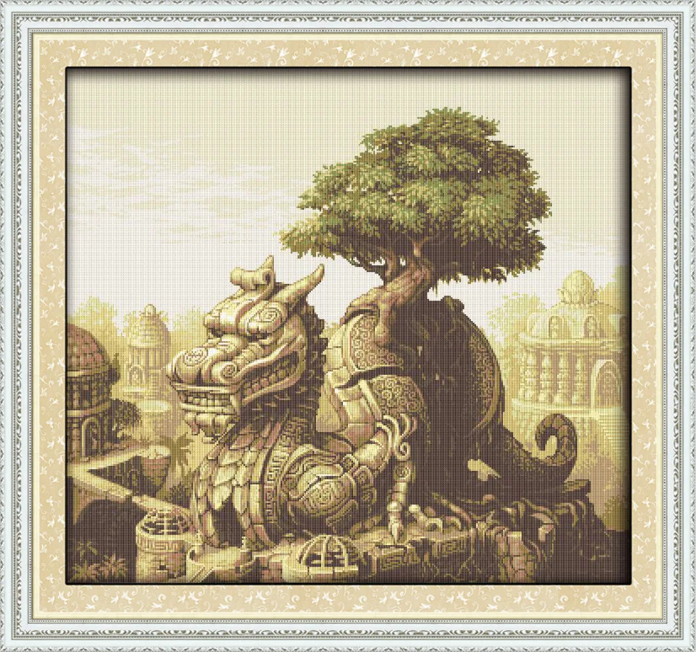 

Patron Saint Printed Canvas DMC Counted Chinese Cross Stitch Kits printed Cross-stitch set Embroidery Needlework