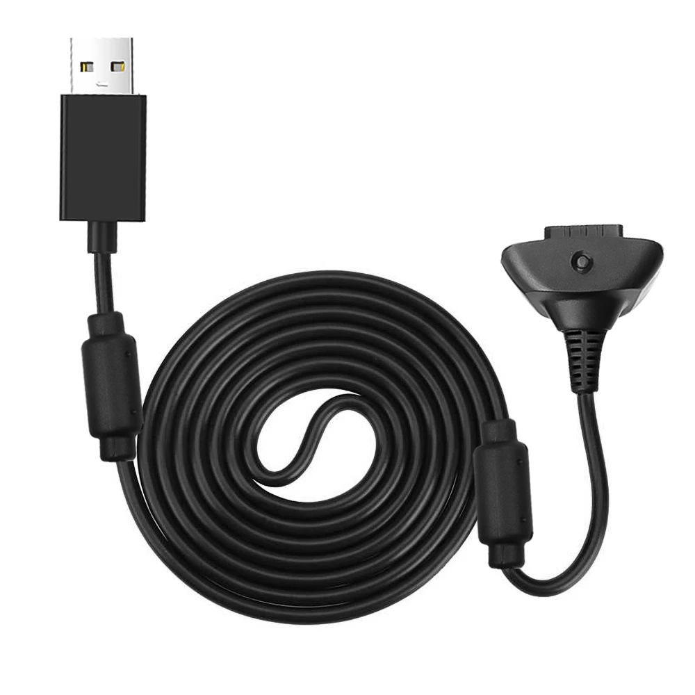 kebidu 1.8m USB Game Controller Charging Cable Wireless Controller USB Gamepad cable Supply Charger Cable for Xbox 360