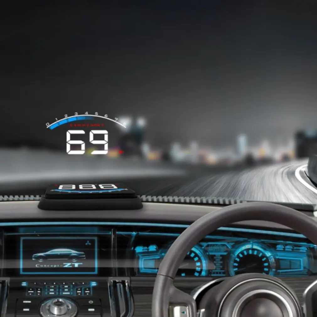Автомобильный дисплей HD экран дисплей gps Предупреждение скорости расход топлива Автомобильное устройство отображения