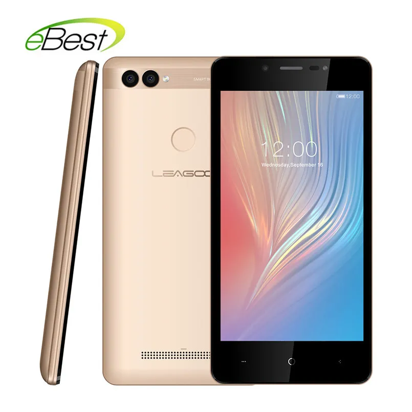 

LEAGOO POWER 2 Touch Android Cellphone 5.0'' HD MT6580A Quad Core Dual Rear cameras 2GB 16GB 3200mAh Fingerprint ID SmartPhone