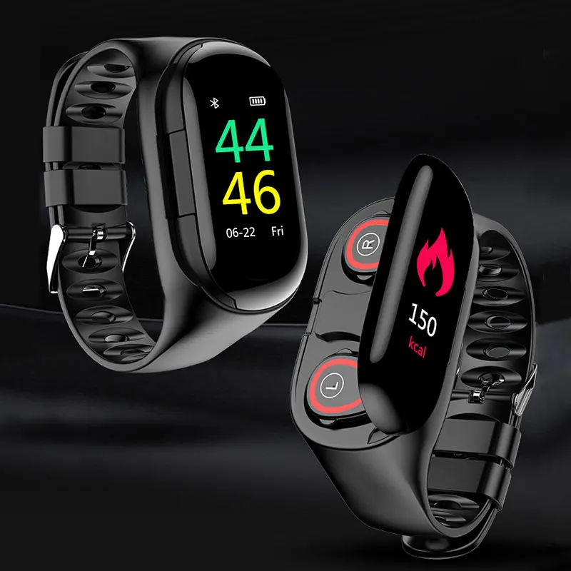 

Bluetooth Earphone Smart Sport Watch Men Watches Digital LED Electronic Male Wrist Watch For Men Clock Wristwatch Hours Hodinky