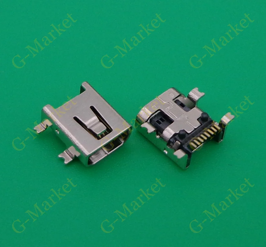 For mini 8P USB jack socket connector for MP3 MP4 GPS etc,4 foot SMT