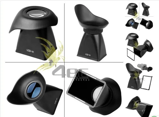

10pcs V5 LCD Viewfinder 2.8x Magnifier Extender Magnetic Hood for Canon 600D 60D