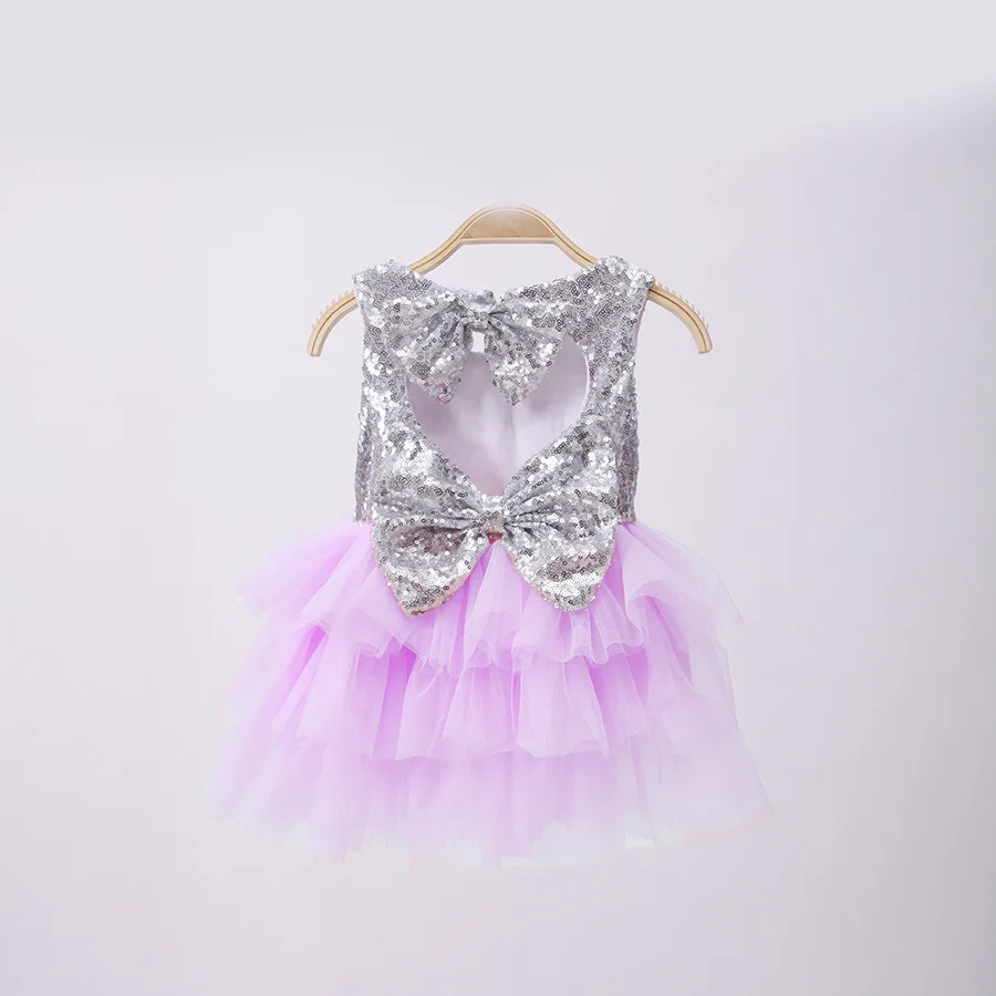 Wholesale bulk girls dresses summer 2016 children kids princess sequin