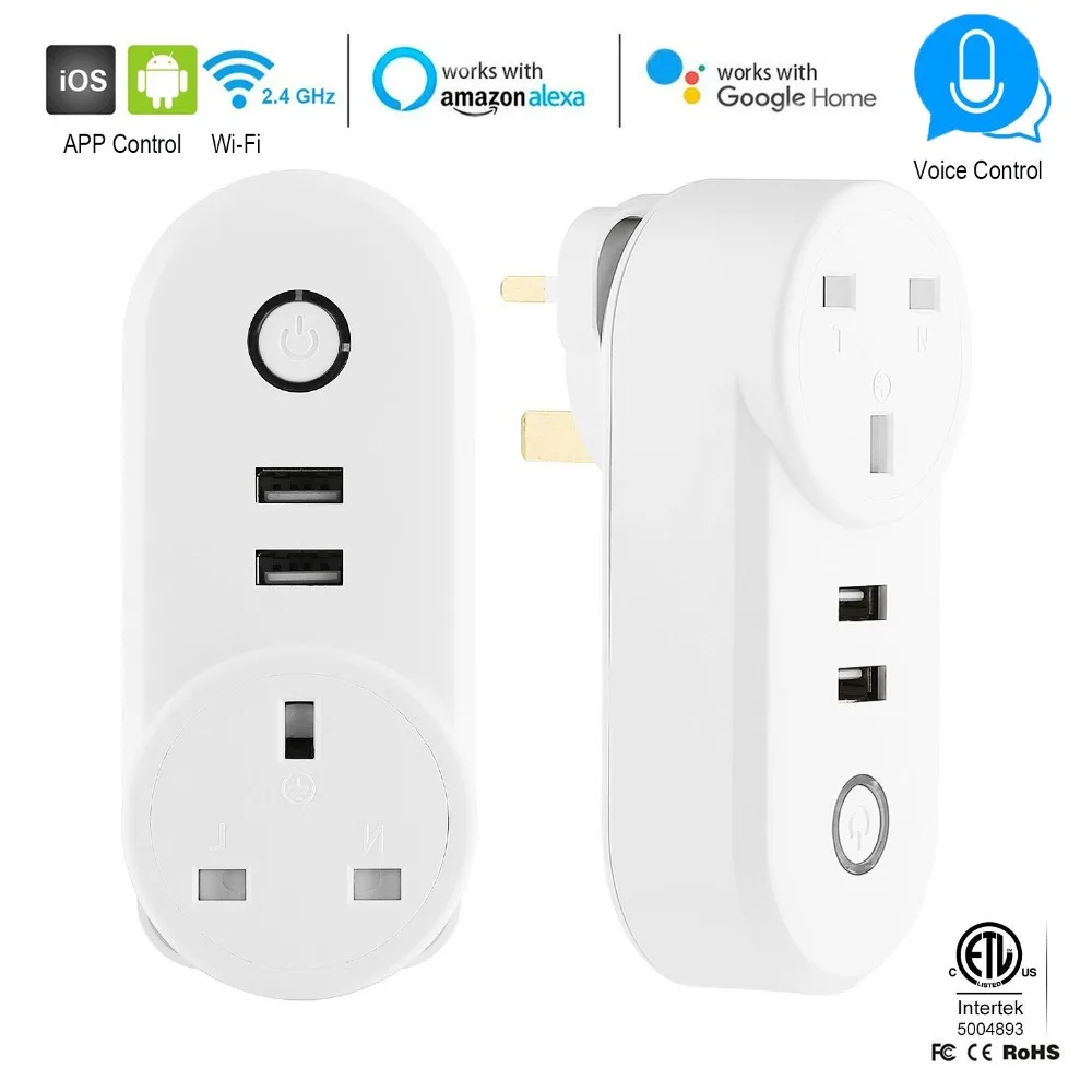 WiFi Smart power Strip EU Plug 16A мониторинг энергии стабилизатор напряжения управление переключателем таймера поддержка Alexa Google IFTTT Smart Life