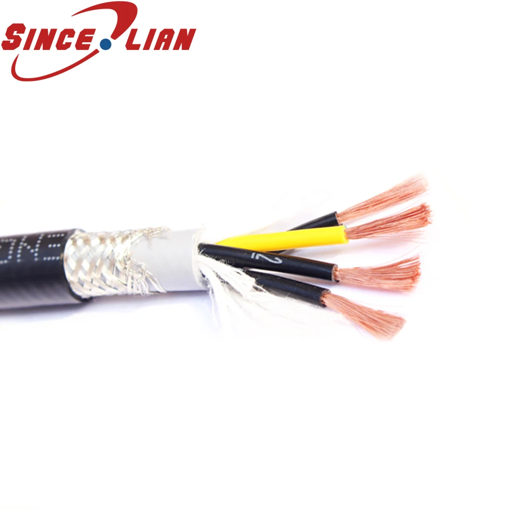 

Drag Chain Special Wire Highly Flexible Drag Chain Shielded Cable 2M TRVVP 3 core Oil Resistant Folding Special Robot Cable