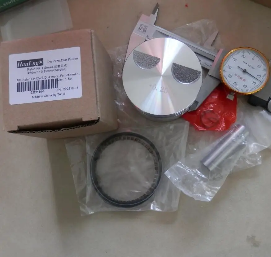 60mm 0.25 OVERSIZE PISTON KIT ROBIN EH12-2 1