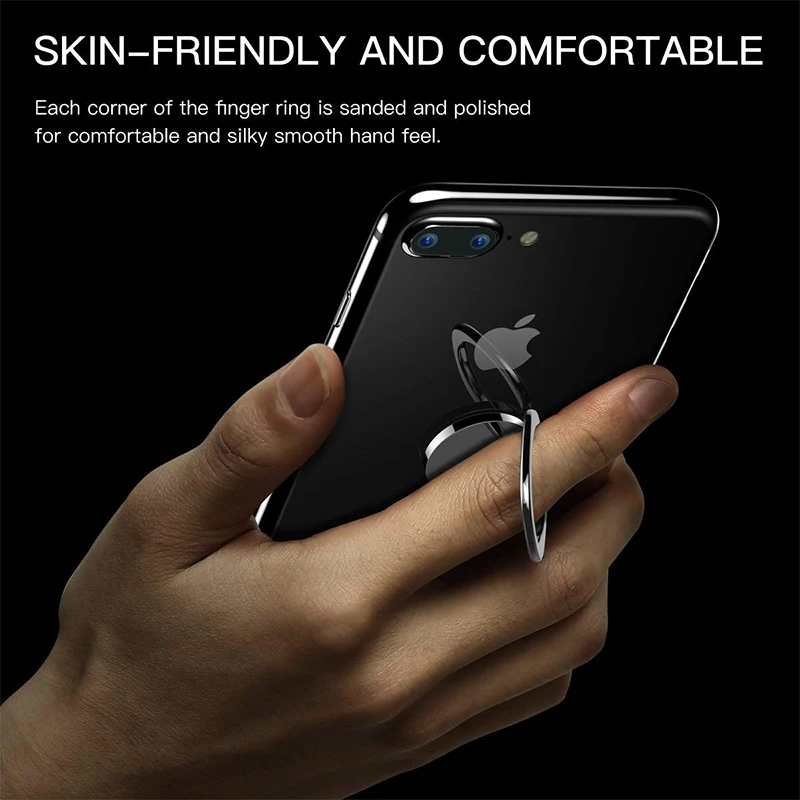 Univerola Универсальный телефон палец кольцо держатель подставка для iPhone X 8 плюс samsung 180 градусов смартфон мобильный телефон