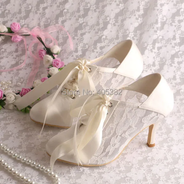 off white wedding heels