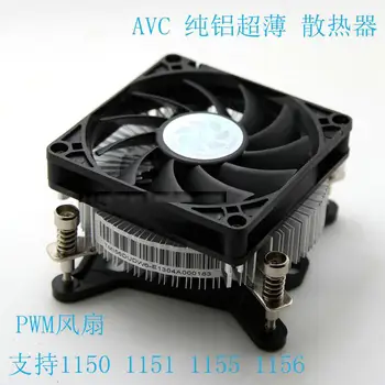 

New Original AVC for Intel 1150 1151 1156 1155 Ultrathin aluminum radiator 4 Wires PWM mute Computer CPU Cooler fan