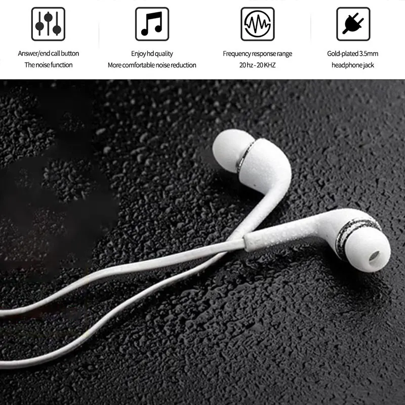 10 шт./лот для s6 наушники в ухо стерео наушник с микрофоном MP3 MP4 Samsung Galaxy S4 S3 S2 i9300 i9800
