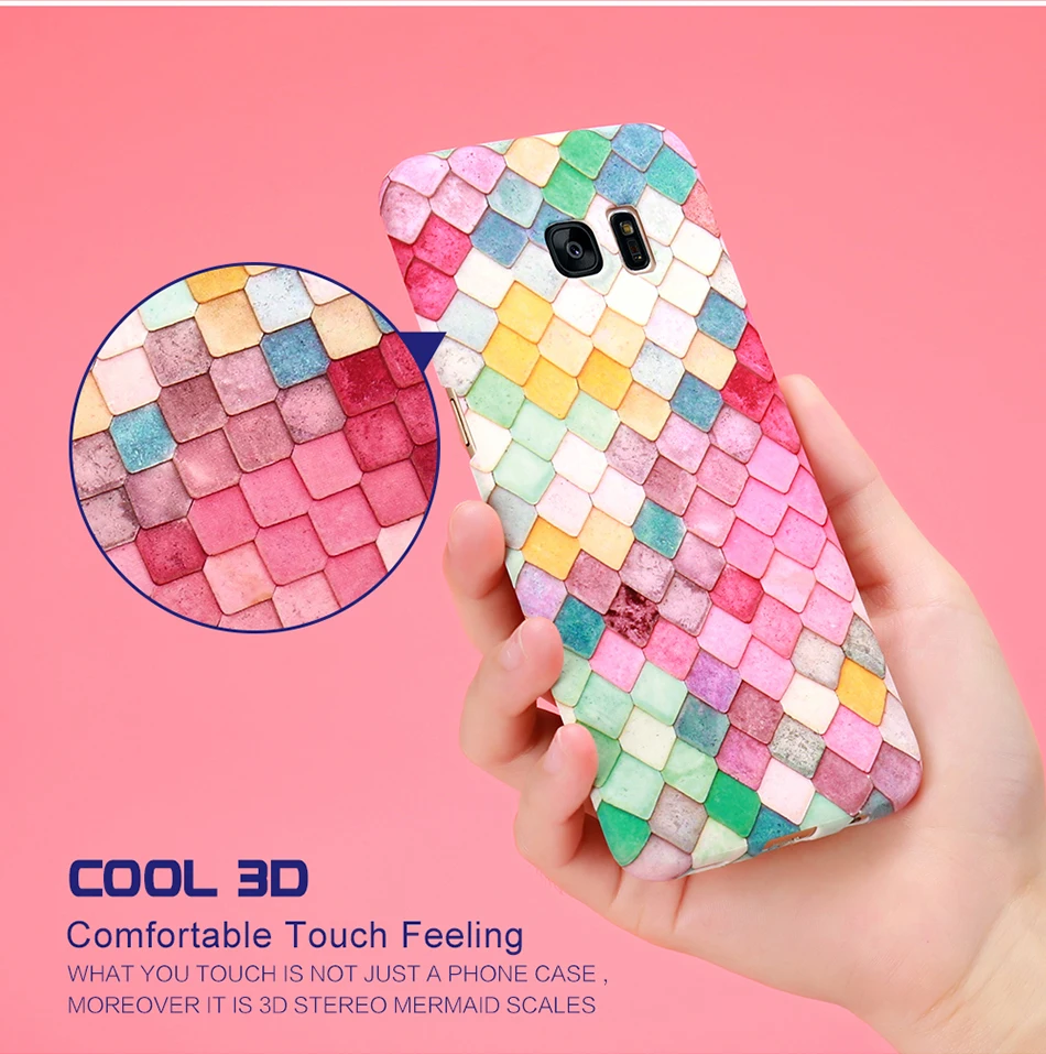 3D Scales Colorful Case For Phone 6 5 6S 7 Plus  (3)