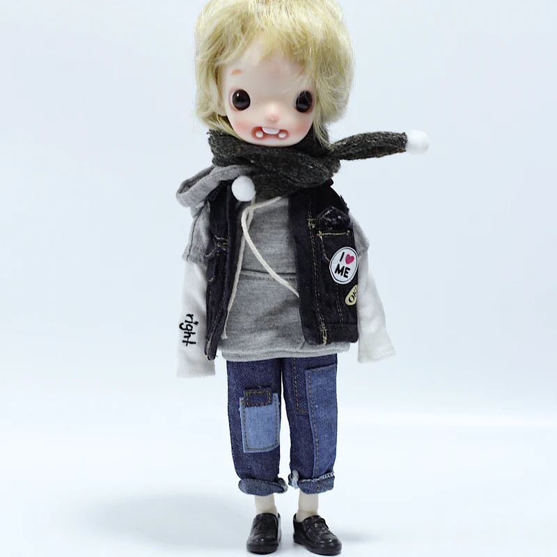 Модный ковбойский жилет из джинсовой ткани 1 шт. для Blyth Pullip Holala Azone Licca аксессуары