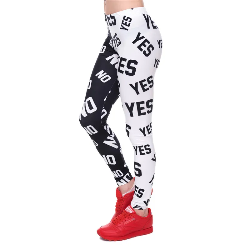FCCEXIO 2017 Womens Summer Fashion Elasticity Yes and No Printed Slim Fit Legging Workout Trousers Casual Home Pants Leggings FCCEXIO 2017 Womens Summer Fashion Elasticity Yes and No Printed Slim Fit Legging Workout Trousers Casual Home Pants Leggings