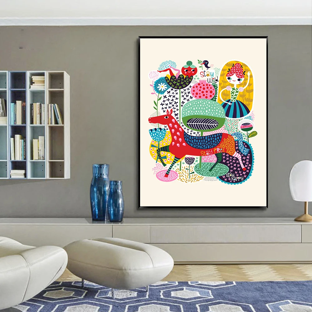 Children Poster Baby Decoration Room Canvas Paintings Wall Pictures