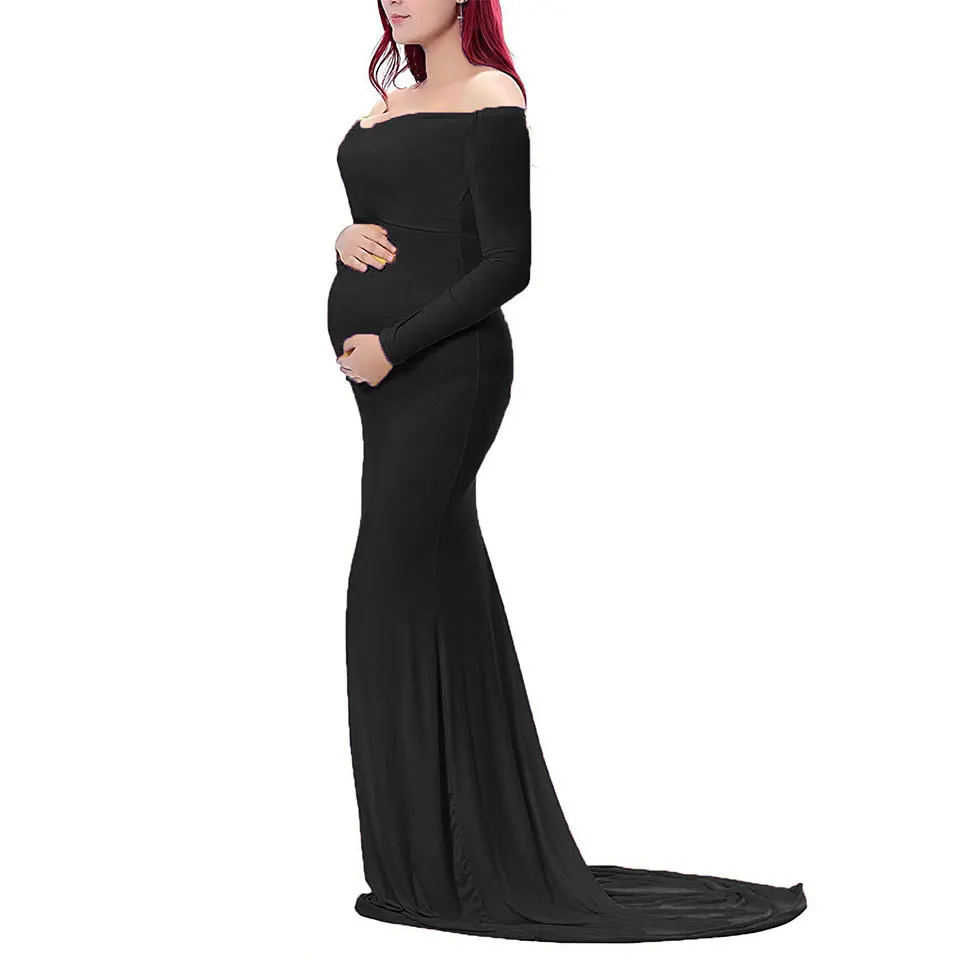 

Maternity Dresses For Photo Shoot Women Clothes Photography Props Elegant Pregnant Dress Maternity Long Dress Pregnancy Clothes