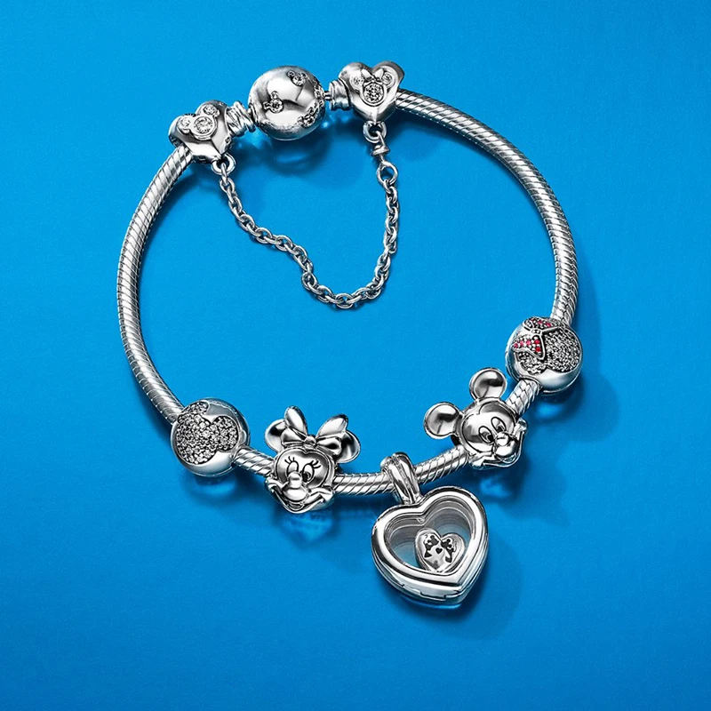 

DERMSPE S925 Silver Children's Paradise Bead Bracelet Holiday Set Fit DIY Original jewelry 925 sterling silver woman Bracelets
