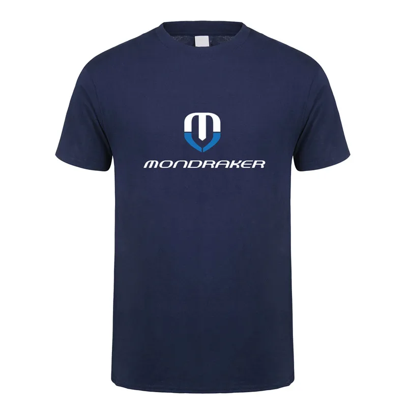 Mondraker велосипеды футболка Летняя хлопковая футболка с короткими рукавами Mondraker Мужская футболка футболки LH-076 - Цвет: Navy