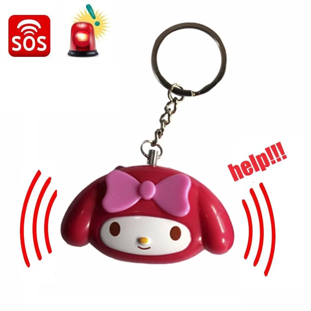 

706 Cute Mini Self Defense Alarm 120 dB Personal Security Alarm Anti-Attack Emergency Alarm Keyring For Women Kids Elderly