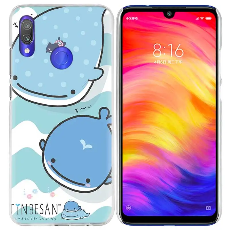 Чехол с забавным Китом для Xiao mi Red mi Go Note 7 6 6A Pro S2 5 5A 4X mi A1 A2 9 mi x 3 5G 8 lite Play F1 твердый PC Kawai чехол для телефона