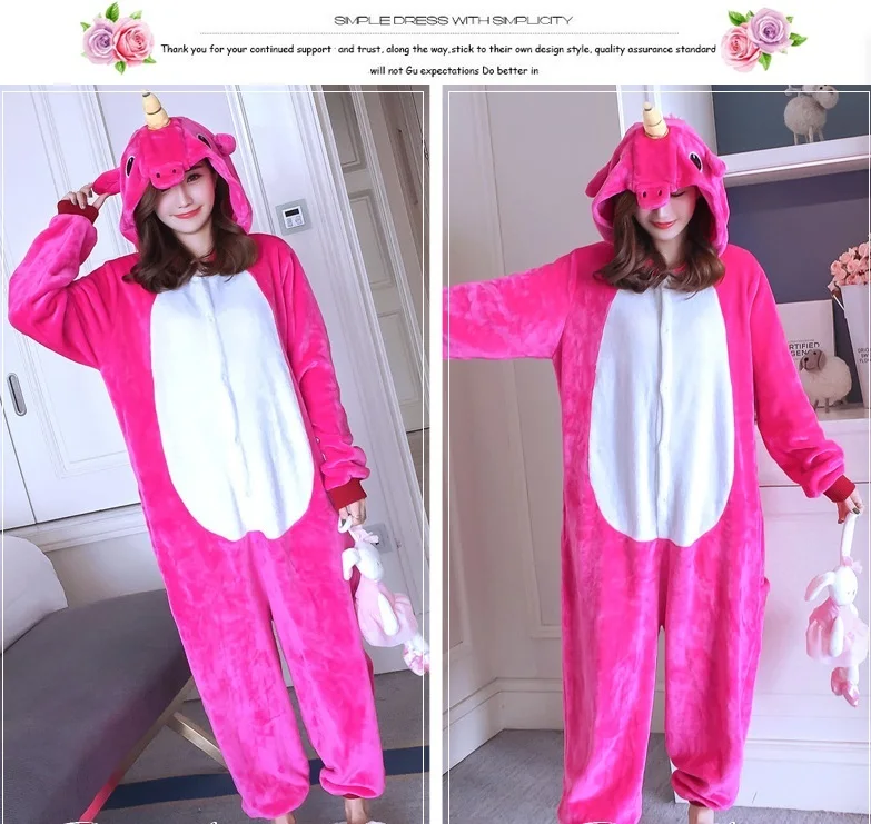 Kigurumi Onesie Cosplay Wholesale Animal Unicorn Adult Unisex Women
