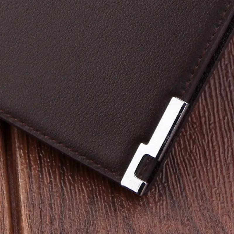 Men's Short Fashionable Multi - card Slim Leather Coin Purse men's wallet clutch portfel cuzdan billetera carteira 40MA1513