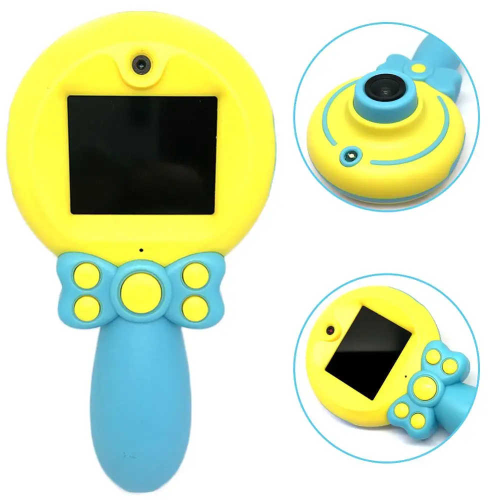 

2 Inch Cartoon Lollipop Camera Mini Children Cute Digital Cameras Multifunctional Camcorder Camera for Kids Gift Children's Toy