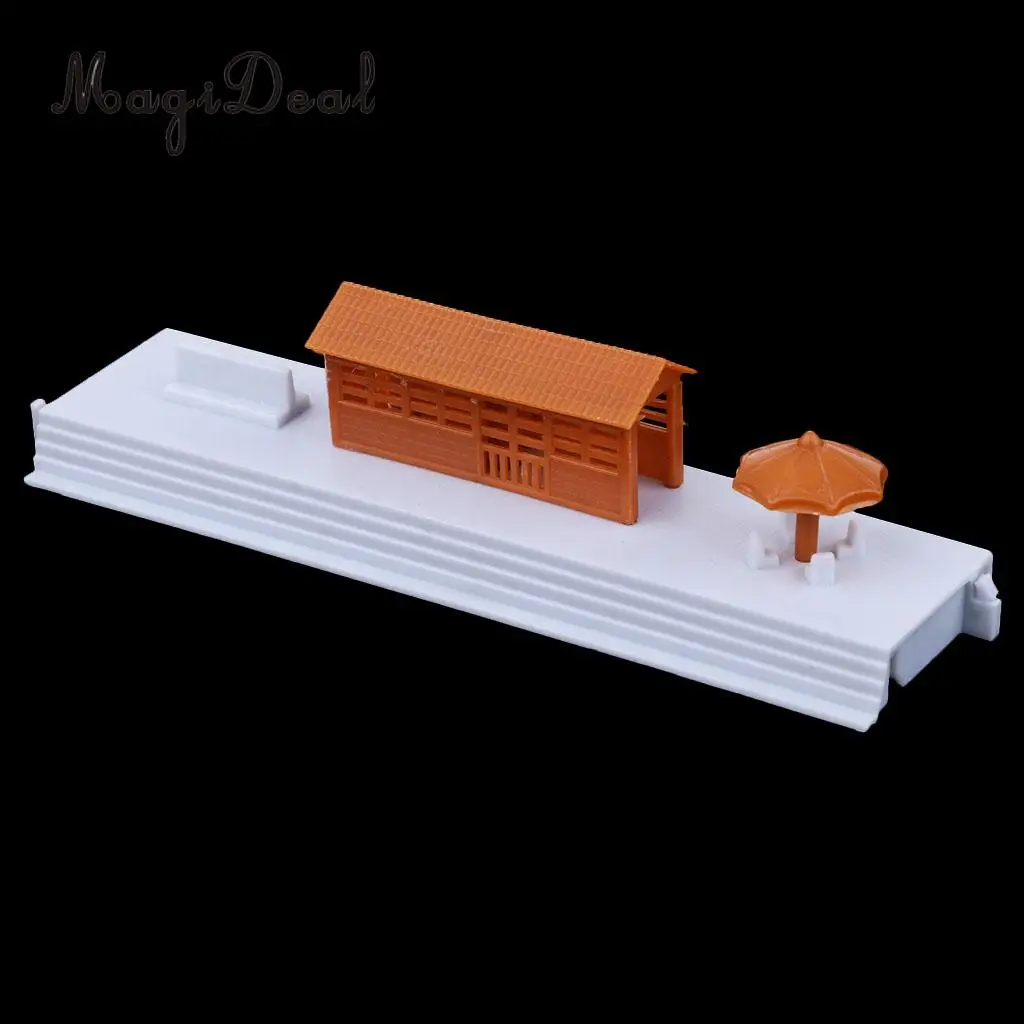 1:87 Scale Waiting Room Simulation Layout HO Building Model Railroad Diorama
