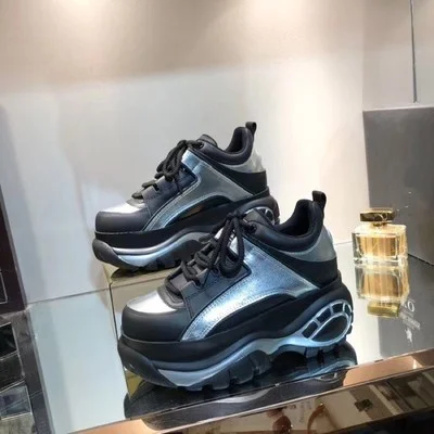Chaussures As Color Zapatillas Grueso Bajo Mujer Elegante as Zapatos Mujeres Deporte Pic Mezclado Plataforma Dama Las Encaje Pic De Cuero Superior Cuñas Femmes 2019 RYnaqR