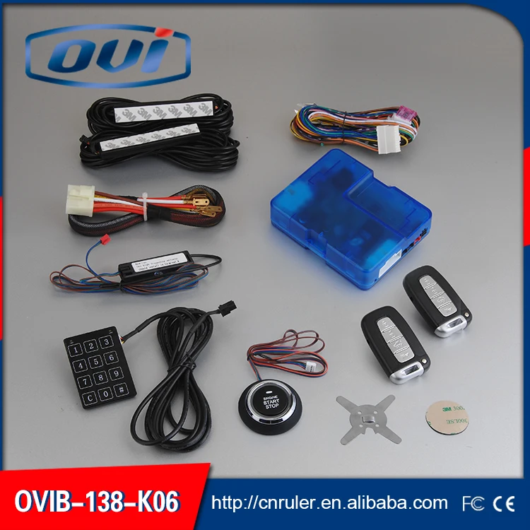 Push start button engine with ignition starter keyless/remote trunk