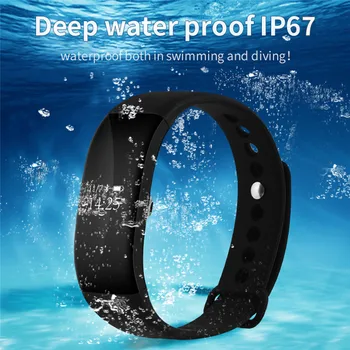 

2017 New Version V66 + Upgrade Version Bluetooth Smart Bracelet Heart Rate Monitoring Waterproof Sports Smart Band for iPhone 7