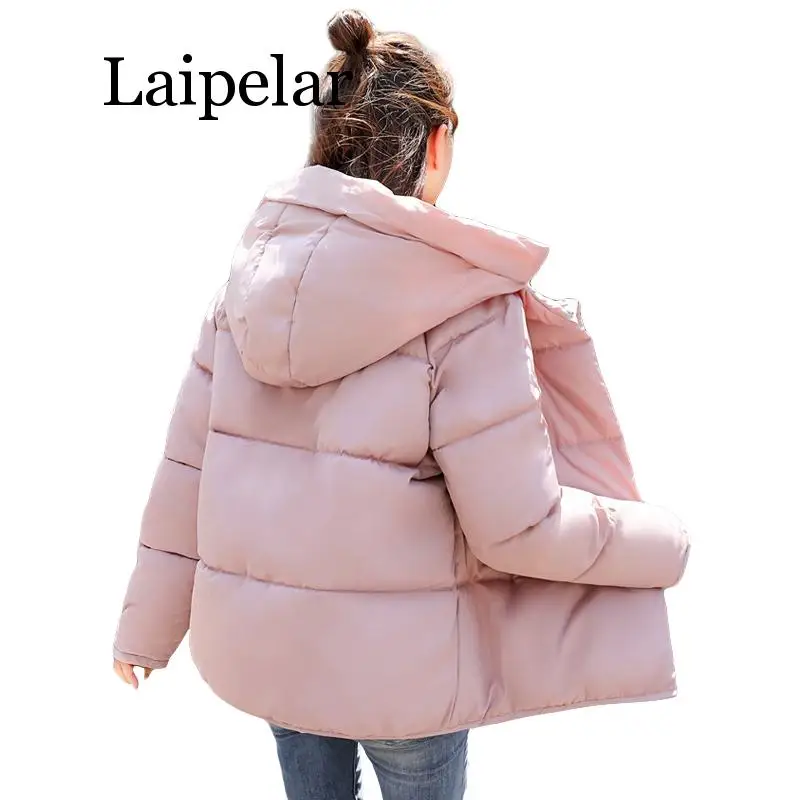 Laipelar Autumn Winter jacket Women Coat Fashion Female Jacket Women Parkas Casual Jackets Wadded New autumn winter fleece jacket women casual plush coat jackets long sleeve pocket knit shirt loose jacket for women button 2023