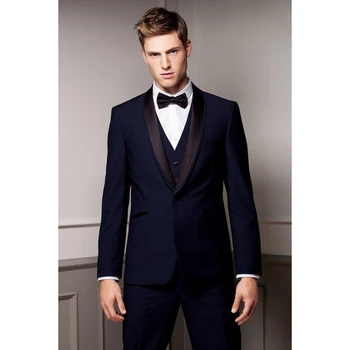 

Mens Wedding Suits Italian Suits with back vent Jacket+Pants+Tie+Vest men Tuxedos Custom Made new Groomsmen suit terno masculino