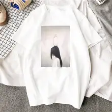 Ulzzang Эстетическая забавная футболка, абстрактные цветы, животные, хлопок, круглый вырез, футболка, плюс размер, короткий рукав, Брендовая женская футболка, Femme