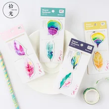 2 шт./упак. перо магнитные закладки для книги красочные Бумага клип школьные канцелярские принадлежности Эсколар подарочные канцелярские товары