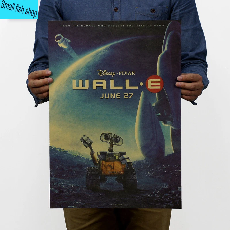 

Wall-E Anime Love movies Home Furnishing decoration Kraft Movie Poster Drawing core Wall stickers