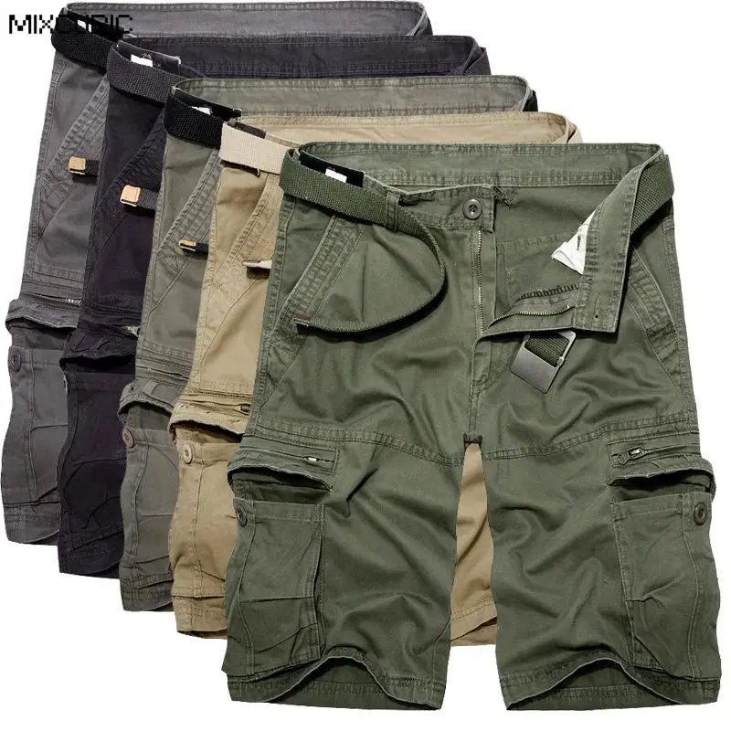 MIXCUBIC 2017 Korean style summer cool solid color Cargo Shorts Men ...