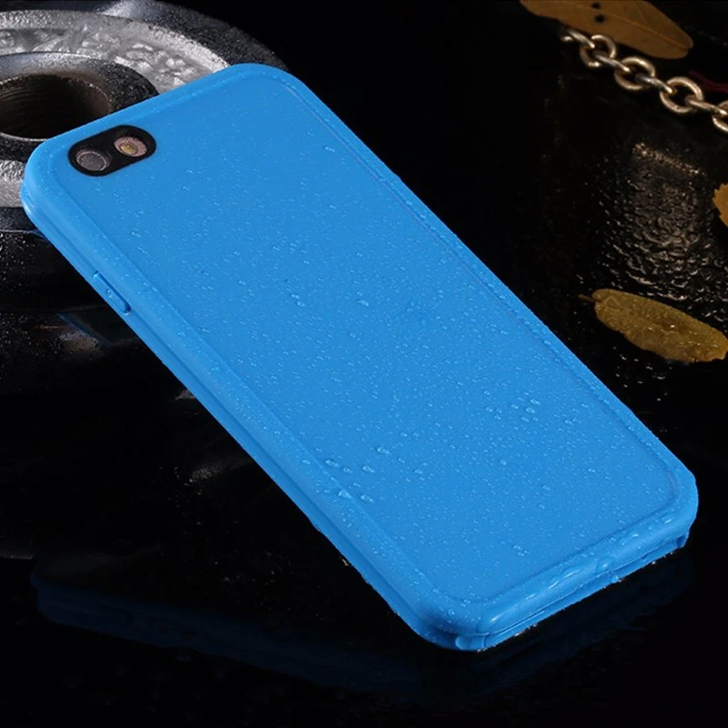 ل iphone 6 للماء TPU حالة IP54 ضئيلة الحياة المياه برهان غطاء للحماية ل iphone 6s حالات حقيبة سيليكون مع بصمة