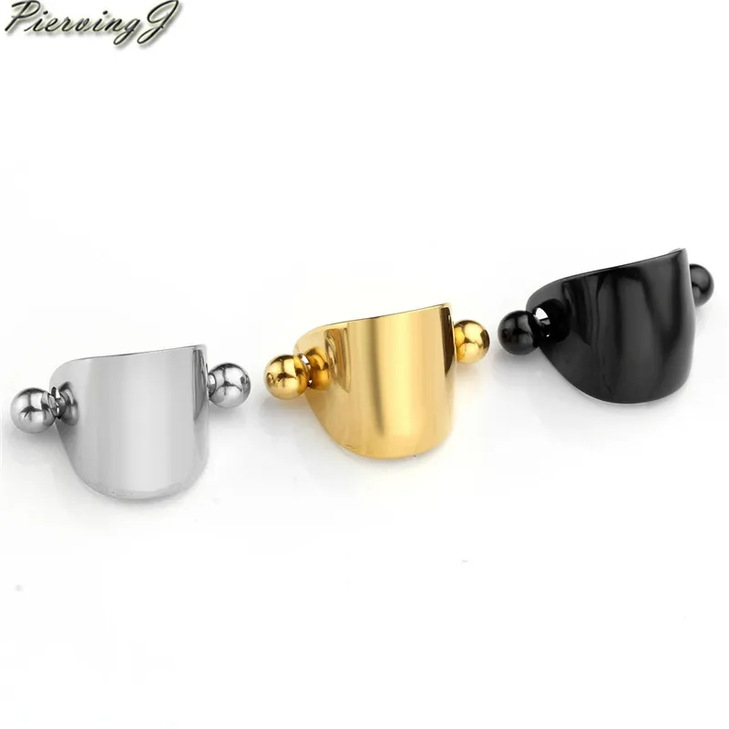 

PiercingJ 16G Stainless Steel Ear Piercing Horseshoe Shield Cuff Ear Helix Cartilage Cuff Ring Earrings Body Jewelry Piercing