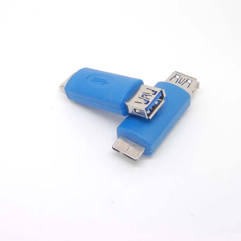 10 قطعة premium usb3.0 الأنثى إلى مايكرو usb3.0 الذكور وتغ المقرنة محولات