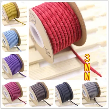

8 colors Woven Braid Hand line Rope string 3mm Strap DIY Bracelet Fashion Jewelry Wristband Girl Boy 9 yard