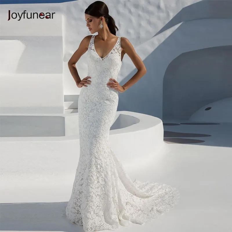 

Joyfunear Elegant Embroidery Lace Women Evening Party Dress Strap V Neck Bodycon Long Dress Zipper Winter Backless Vestidos 2019