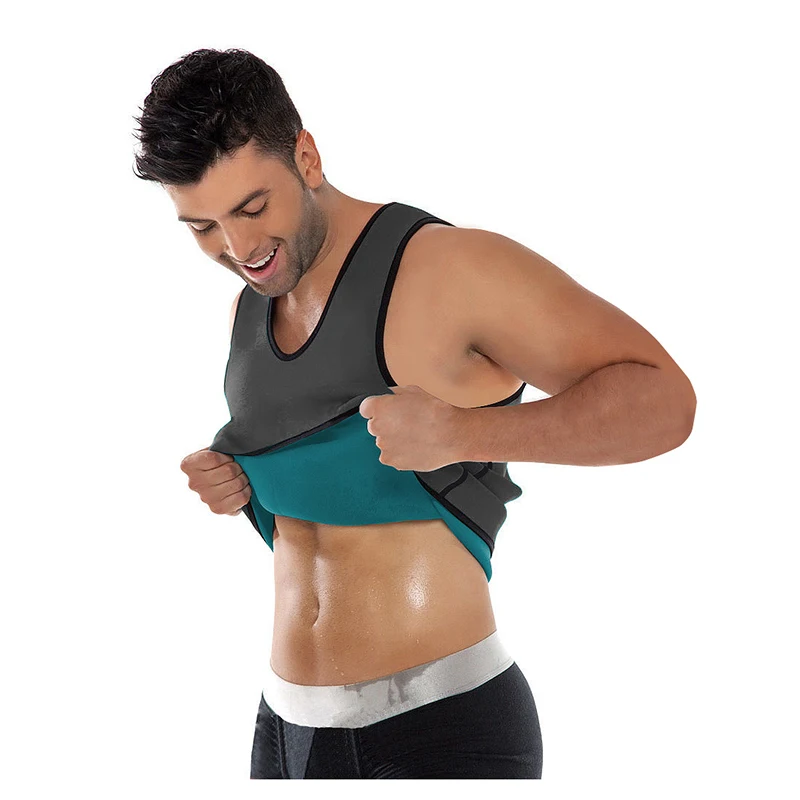 Neoprene Vest Men Speed Sweat Clothes Second Corset For Men Sbdomen Gynecomastia Slimming Belt Burning Men Tank Top Bodybuilding (2)