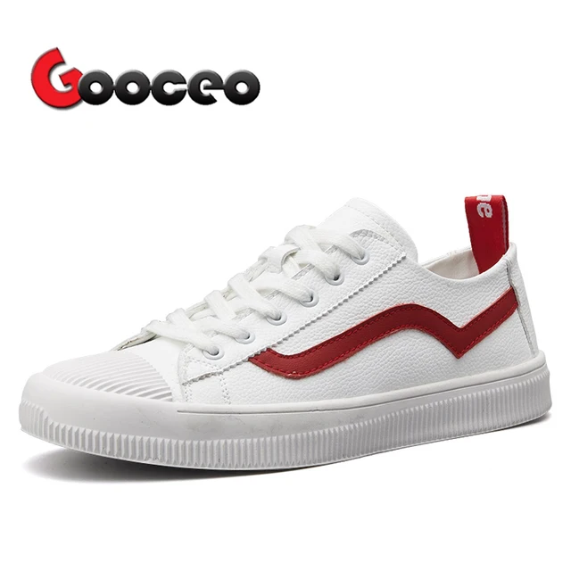 Men's Flats Skateboarding Shoes For Men Leather Low top Lace Up Fashion Flat Casual Light No