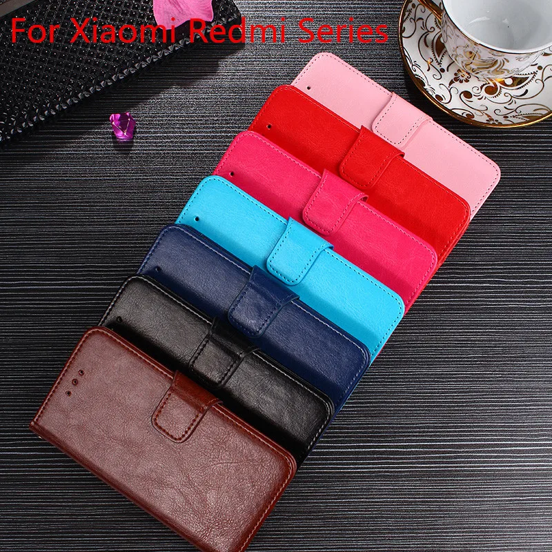 

Leather Wallet Case For Xiaomi Redmi Note 2.3.4.4X.5A.5A Prime.5.6.3S(3Pro).5Plus.6 Pro.6A.S2.Y2.4 Pro Stand Fashion Case Coque